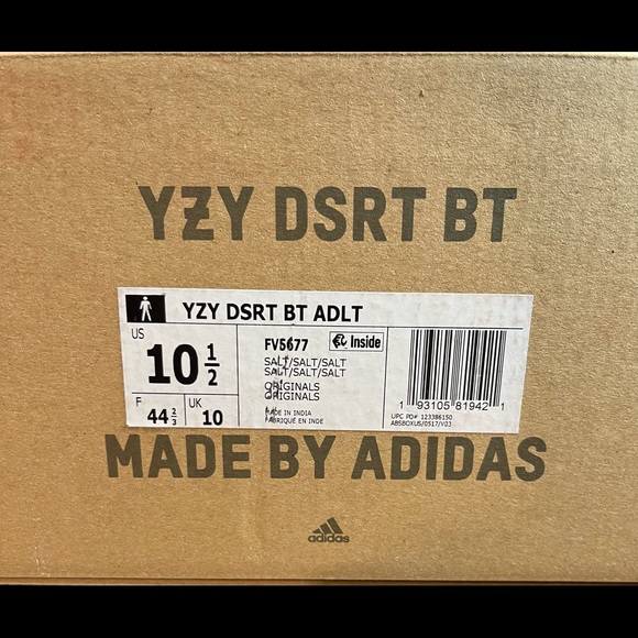 Yeezy Desert Boot Salt Size 10.5 - Picture 7 of 10